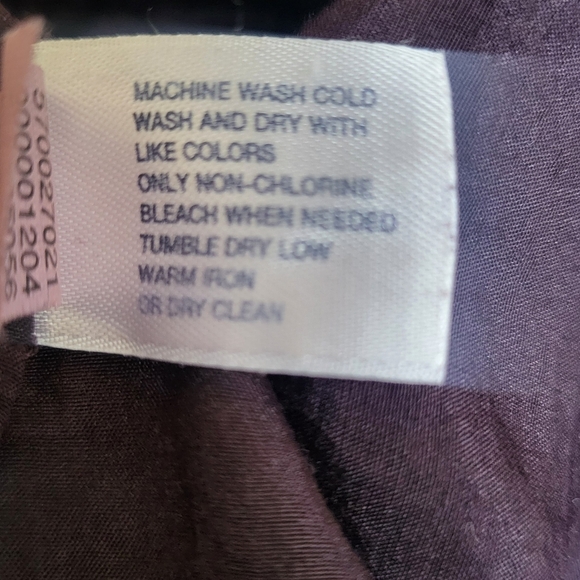 GAP Ruffled Peplum Blouse with Tie Front. Size S. Cotton & Silk - Picture 5 of 9